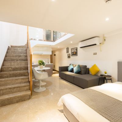 温馨家庭江景複式三居 任我行江景國際公寓（廣州沙麪店）優惠