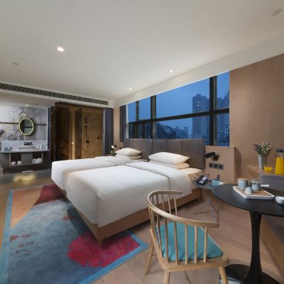 CityNote丨希諾雙床房【零圧床墊+迷你冰箱】 CityNote希諾飯店（廣州上下九步行街十三行店）優惠