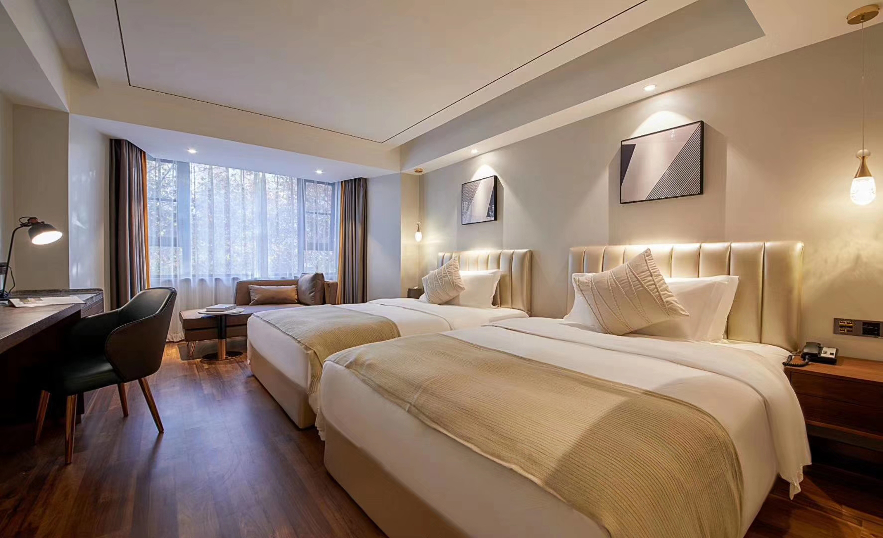 馨雅双床房（悠闲沙发+零压记忆床垫+智能客控）