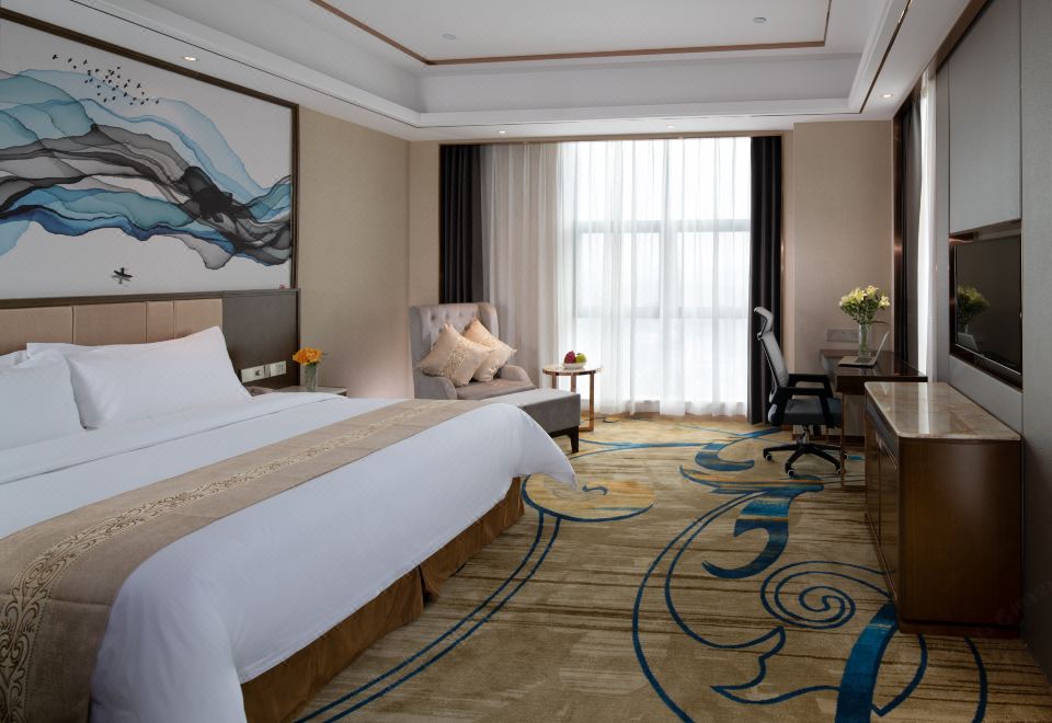 Venus Royal Hotel (Nanning High-speed East Railway Station)Deluxe Double Bed Room (High-Rise Night View Of Yong City + Comfortable Sleep Room)