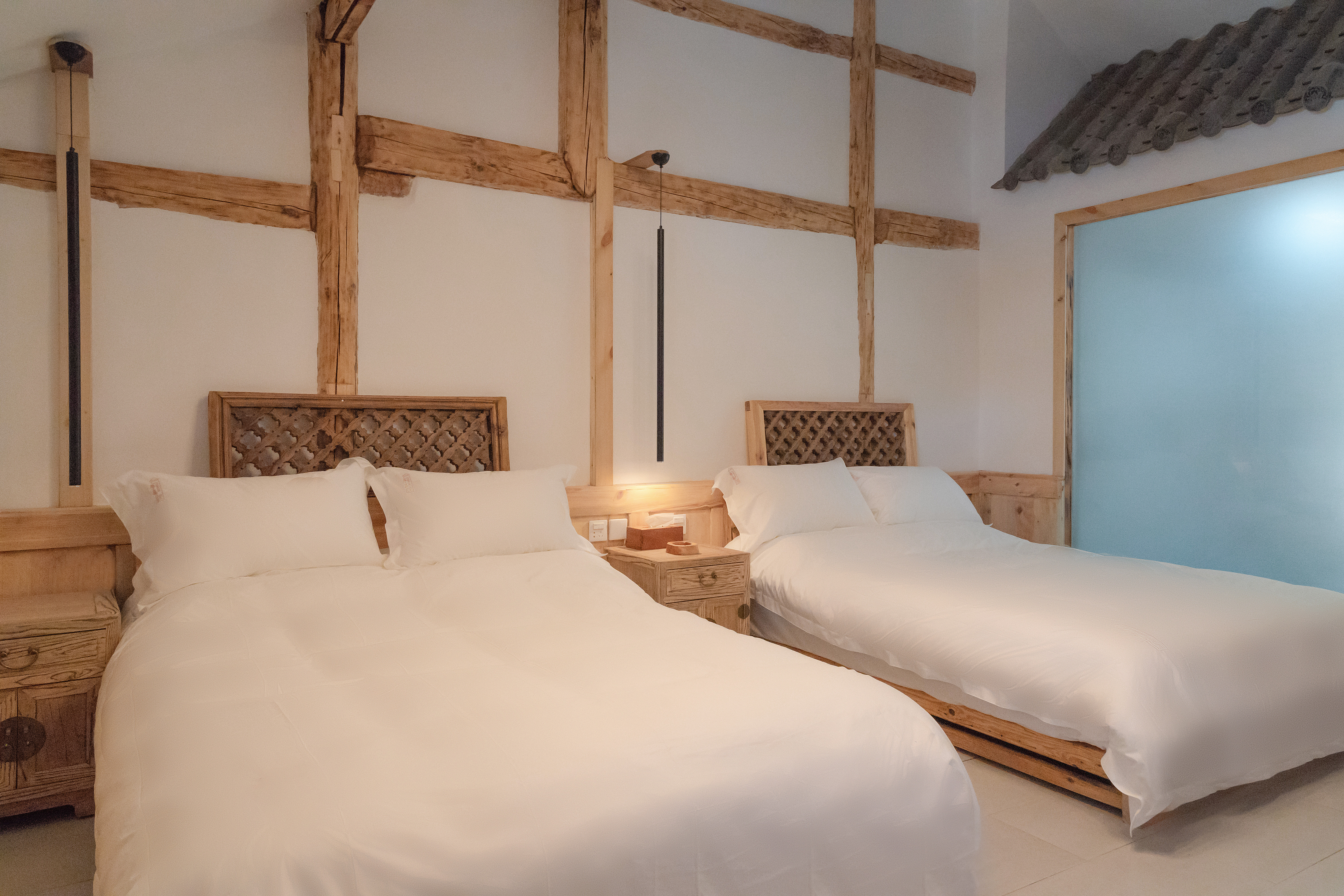 秋分·舒适观景双床房+180°观景+中式茶具