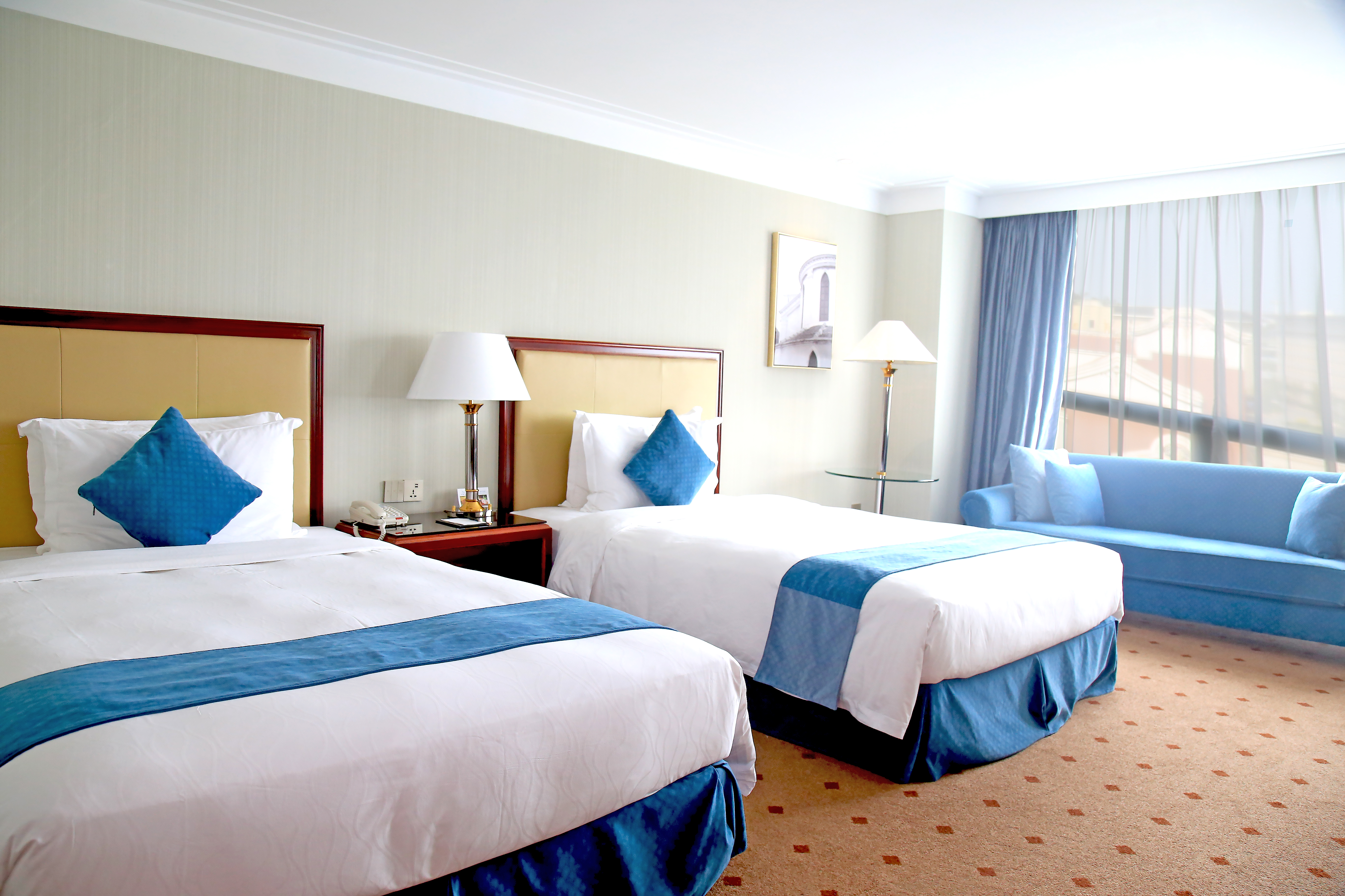 行政雙床房 大落地窗高層