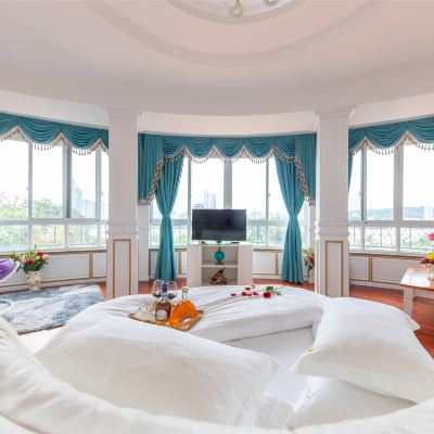浪漫圓床房「海景」 鼓浪嶼雲之晨海景花園飯店（八卦樓三丘田碼頭店）優惠