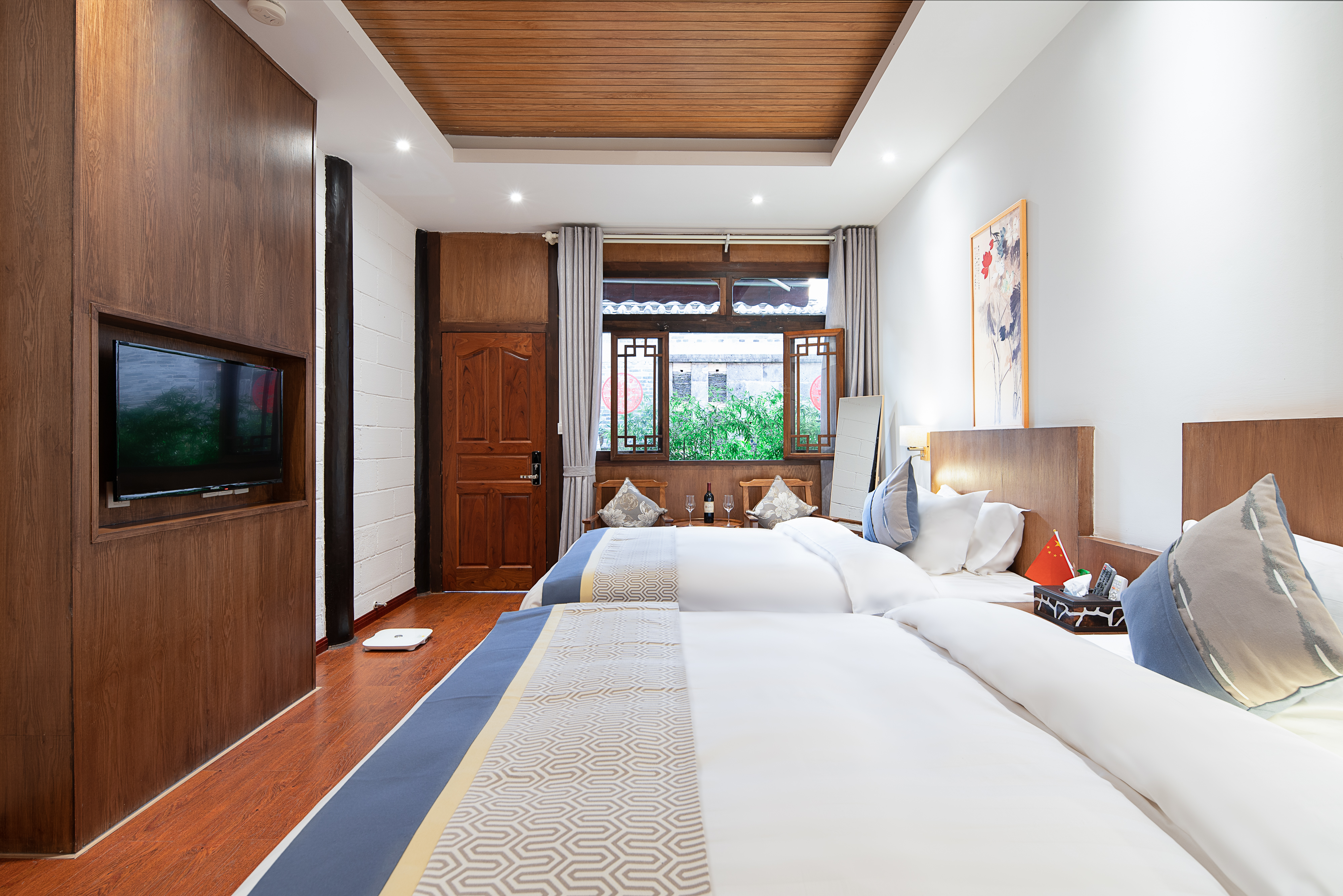 古韻精緻雙床親子間