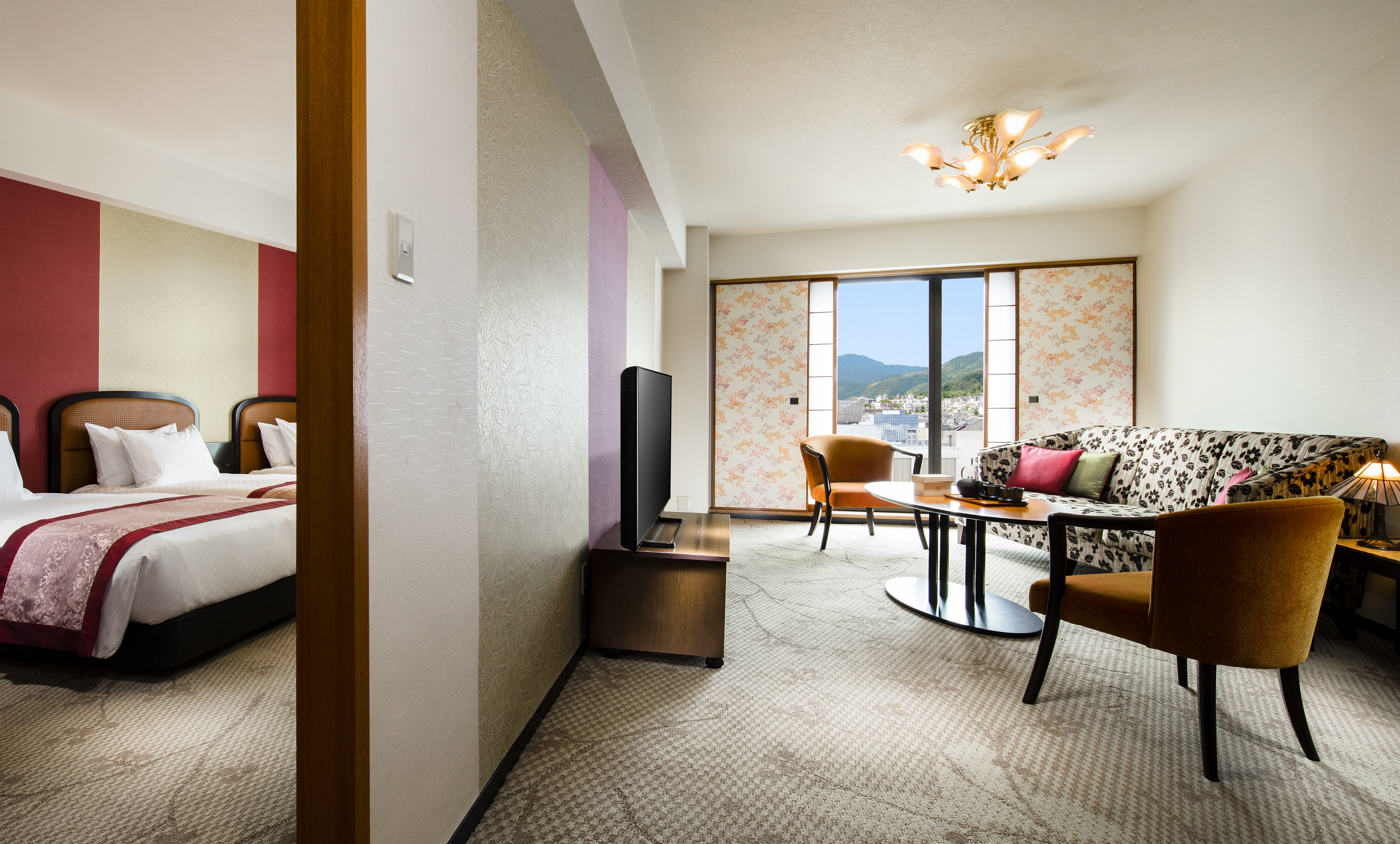 京都风楼层家庭房