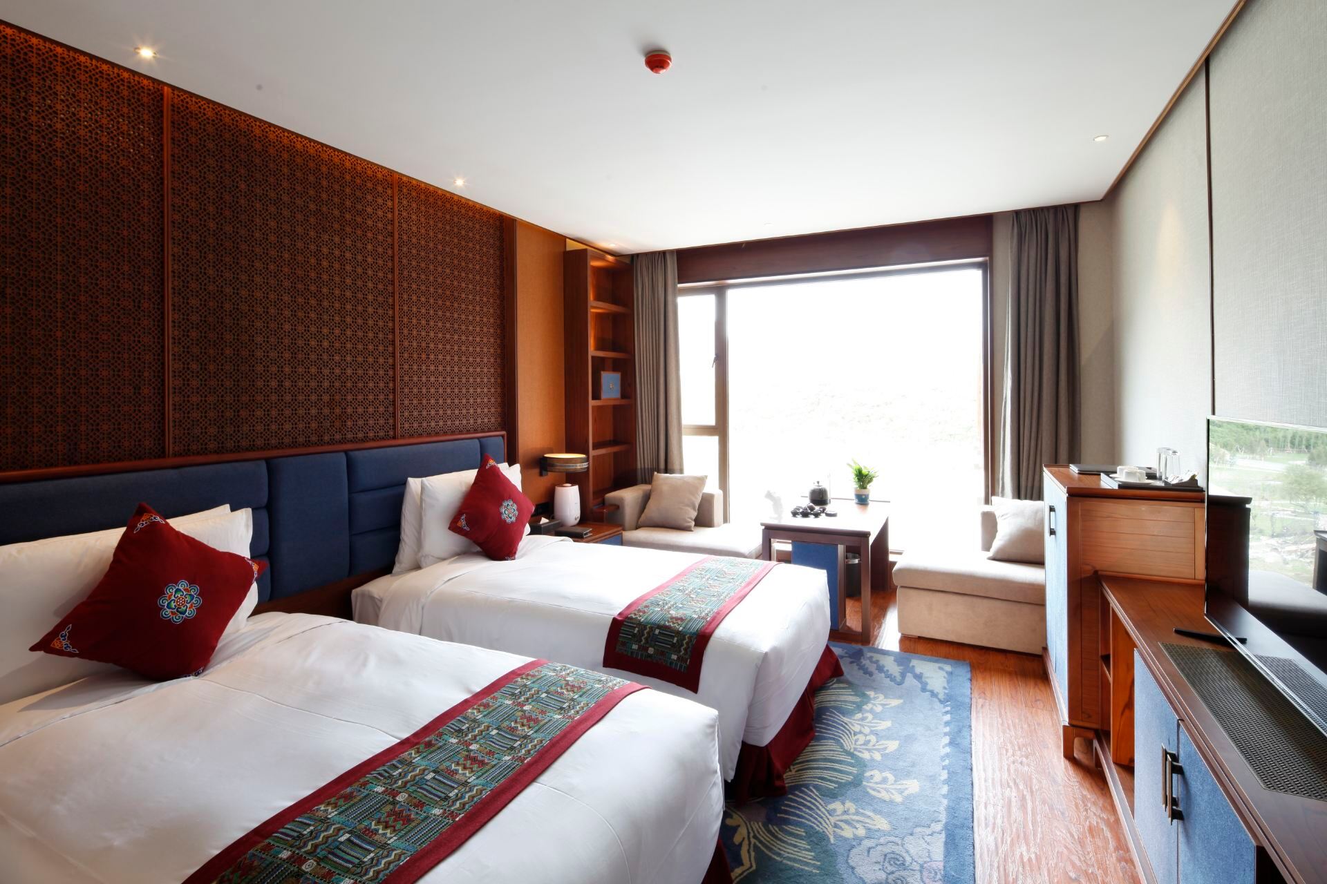 Grand House Tingyue LinzhiGuantang Cloud View Twin Room