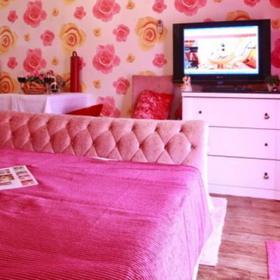 핑크 더블룸 행복한아침 펜션 태안 쿠폰