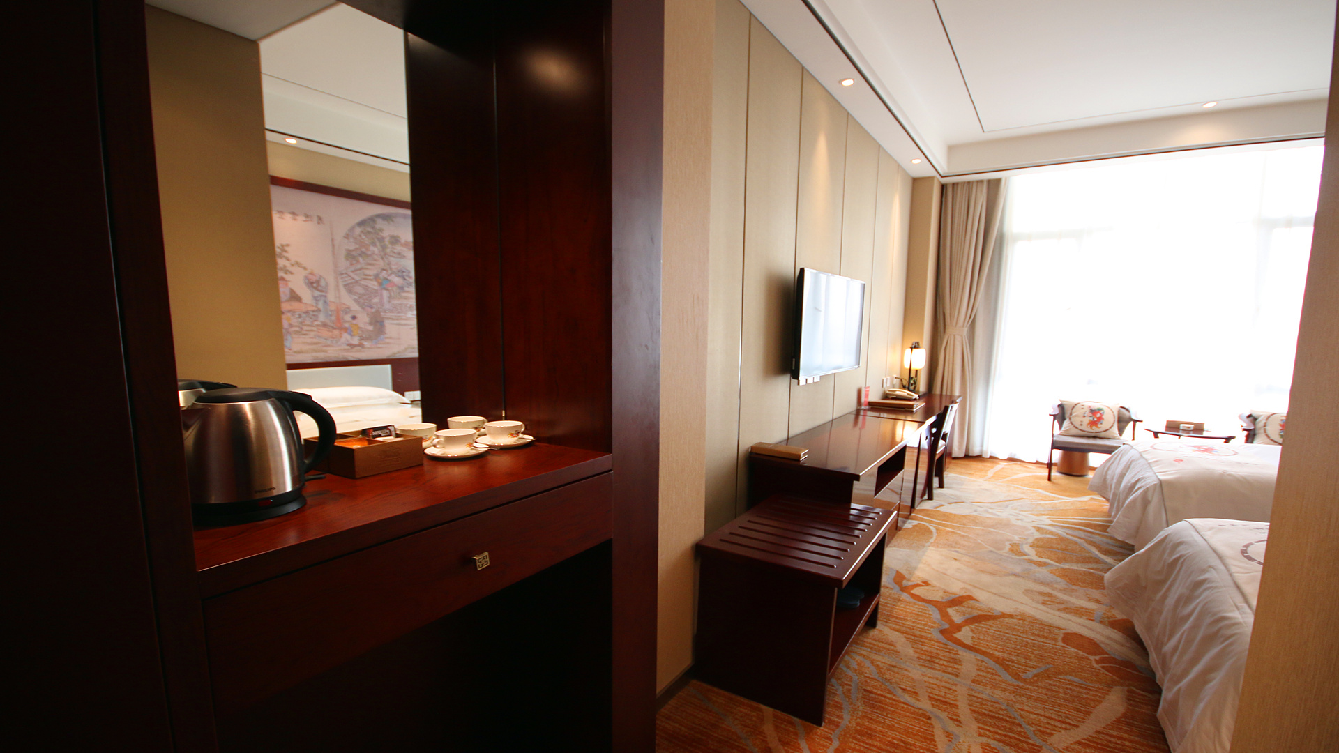 柳青古韵大床房丨园景