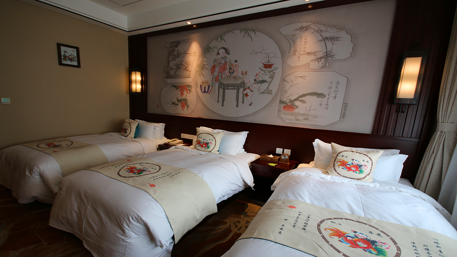 柳青古韵家庭房丨园景