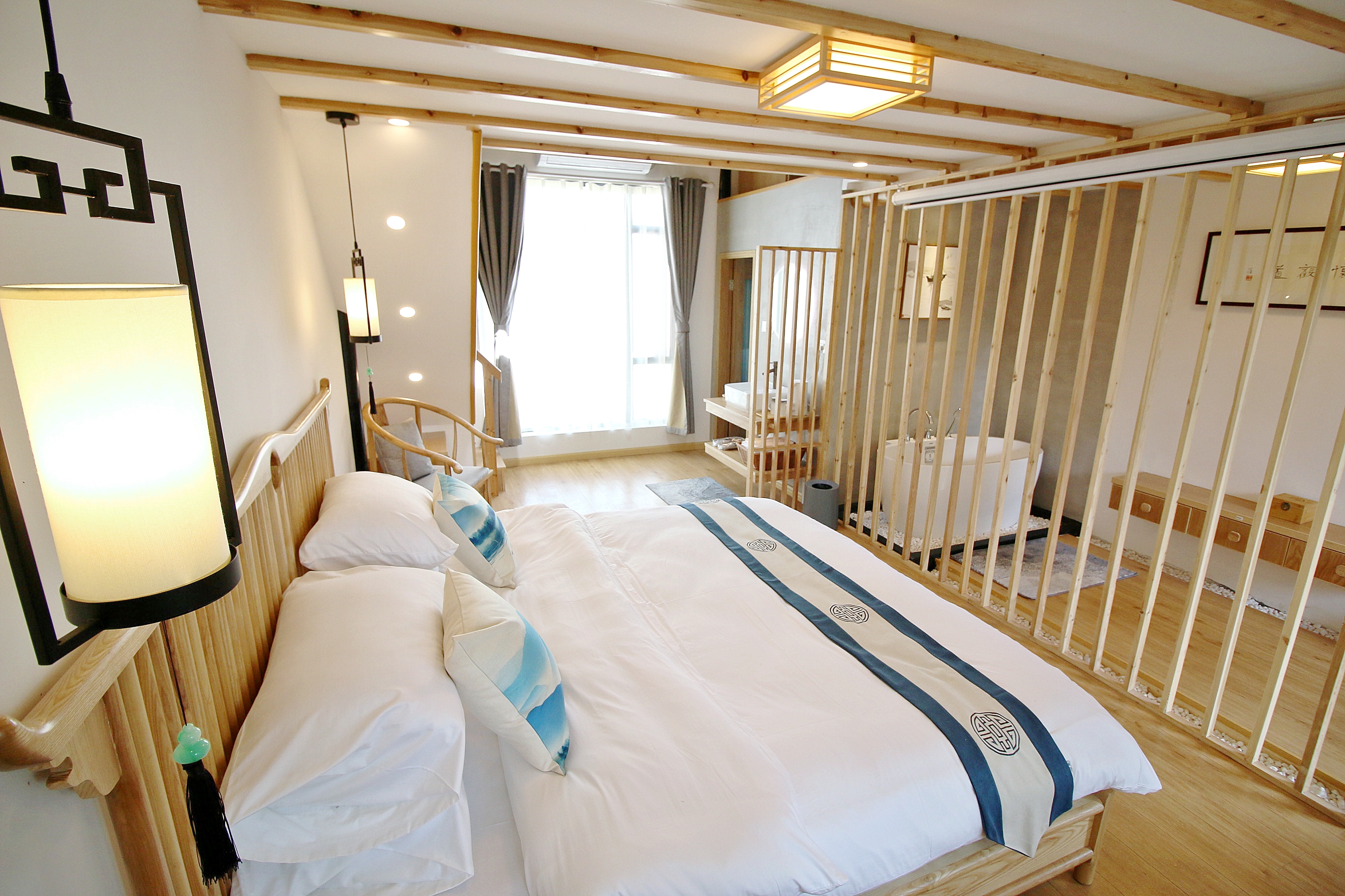 和畅|复式景观家庭间（小童区域+独立浴缸+书法体验）