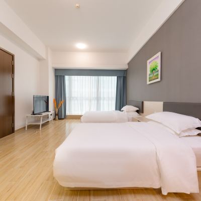 舒適雙床房（可拼大床） 柏聖漫公寓（中山石岐大信新都滙店）優惠