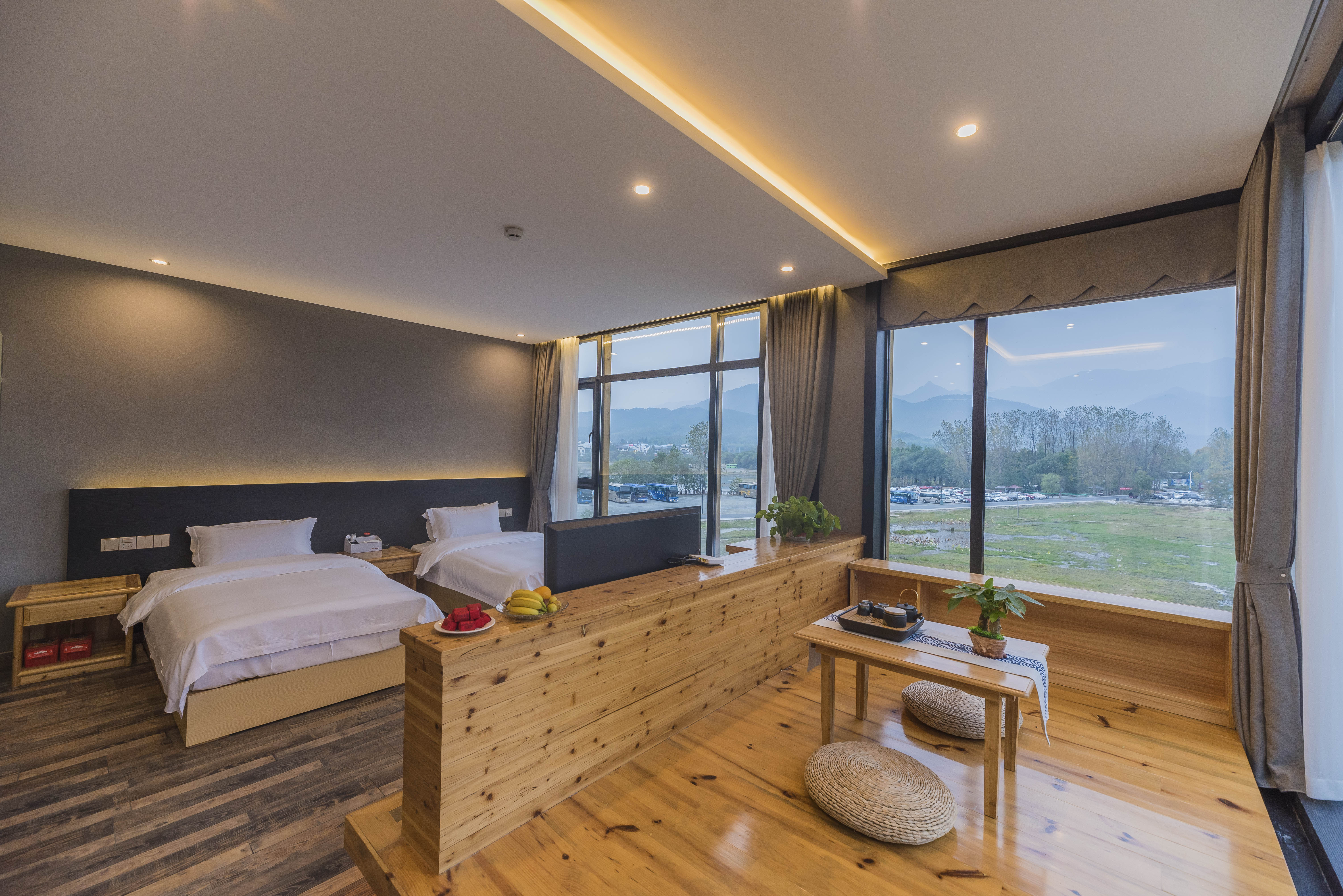 北烟·田园双床房（榻榻米茶台）