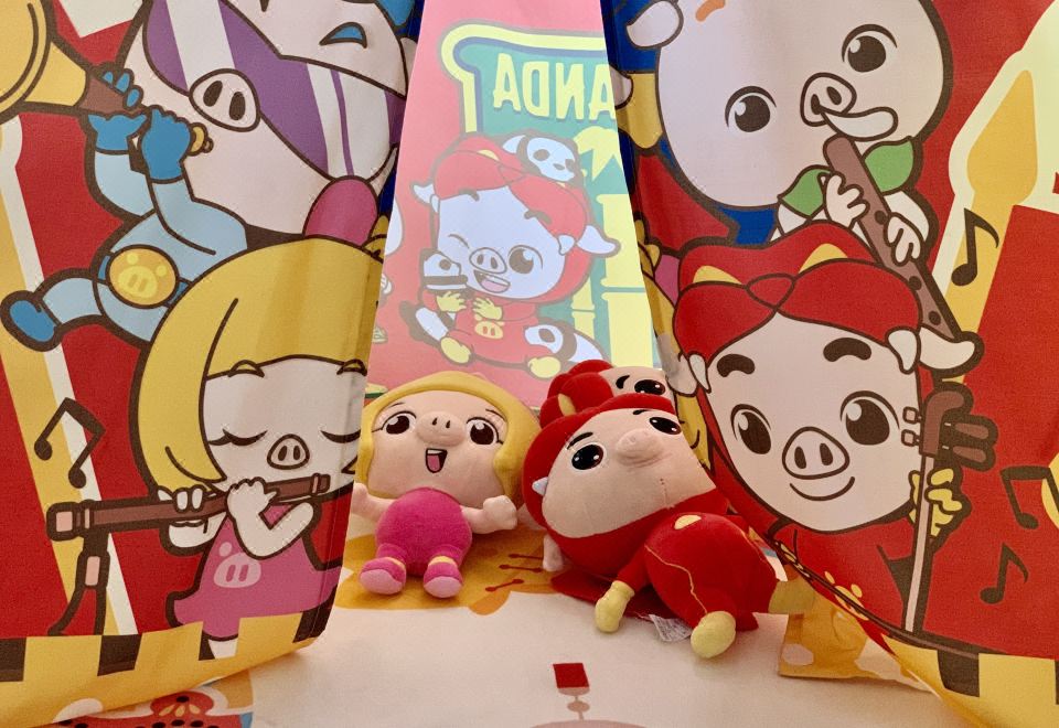 酷芽豬豬俠親子套房（木馬+豬豬俠帳篷+滑梯+獨立陽臺）