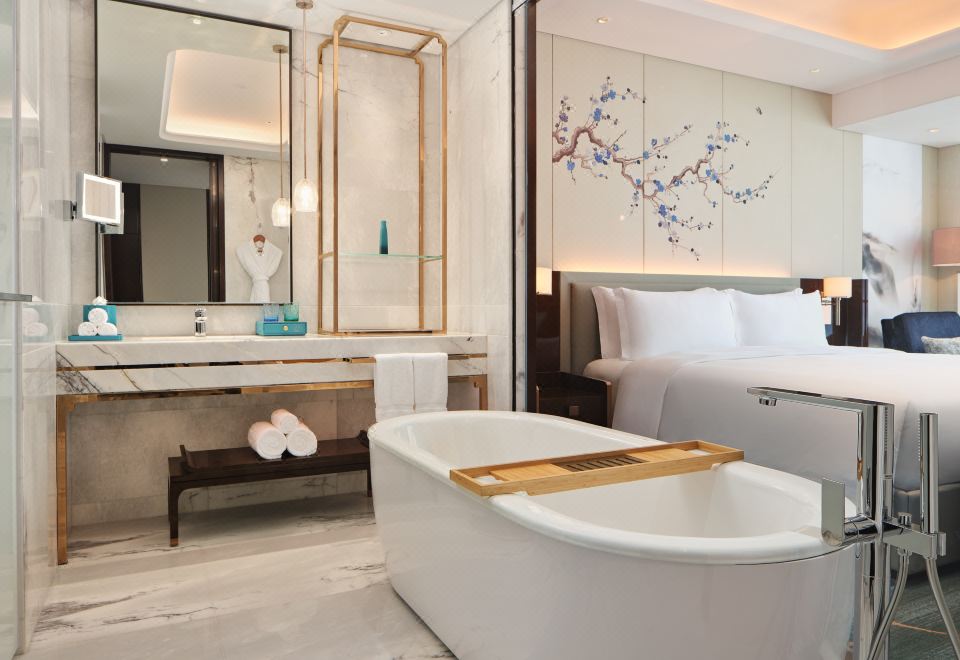 Na Lotus Hotel NanningSkyscraper Star-Gazing Night View Deluxe Double Bed Room