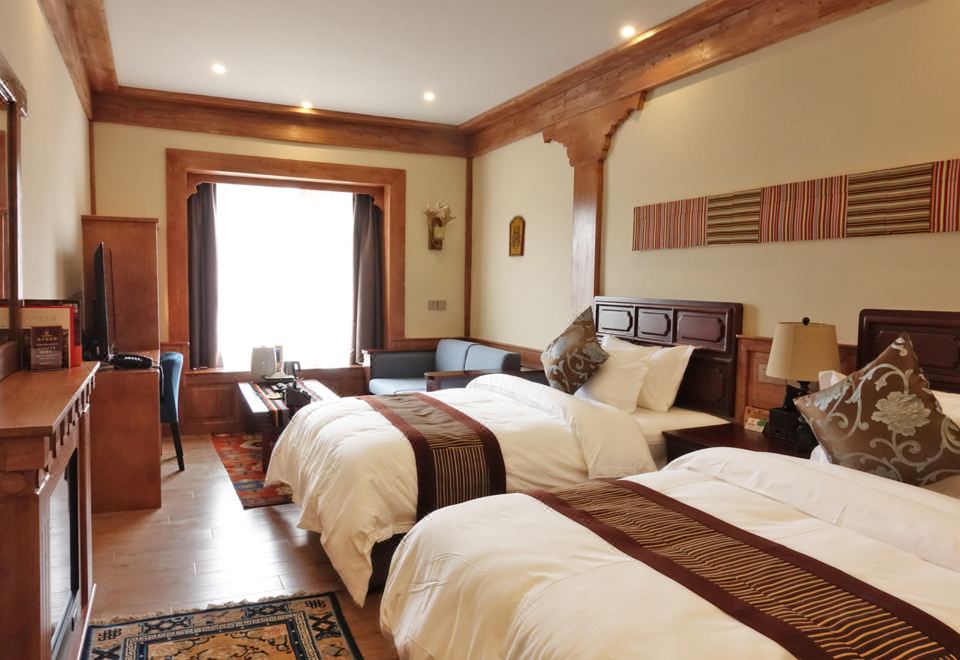 拉姆拉·舒适双床房 | 地暖+鼻吸式制氧机