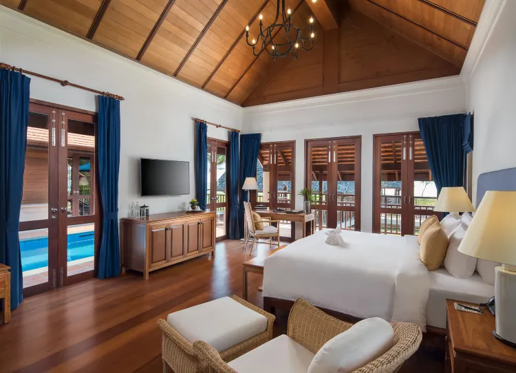 วิลล่าสองห้องนอนพร้อมสระว่ายน้ำสวน