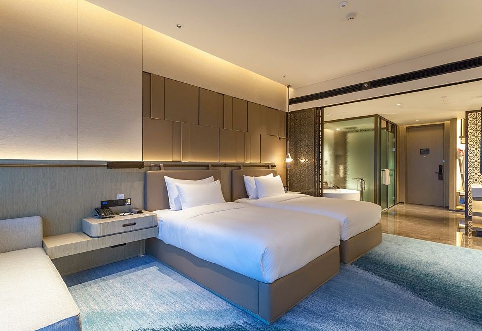 行政海景双床房（180度全落地窗看海景日出）