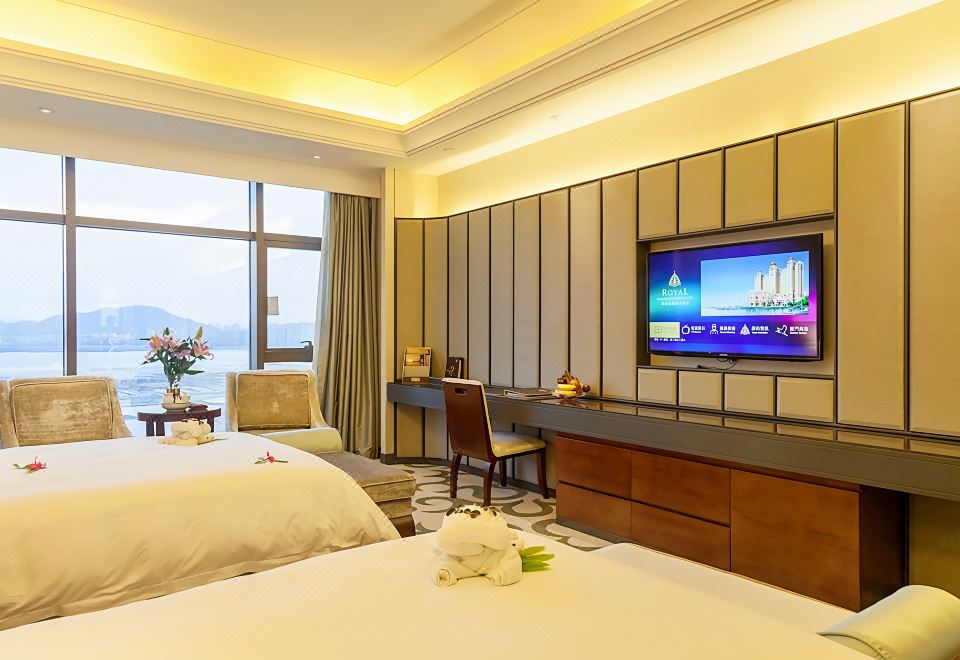 行政海景雙床房