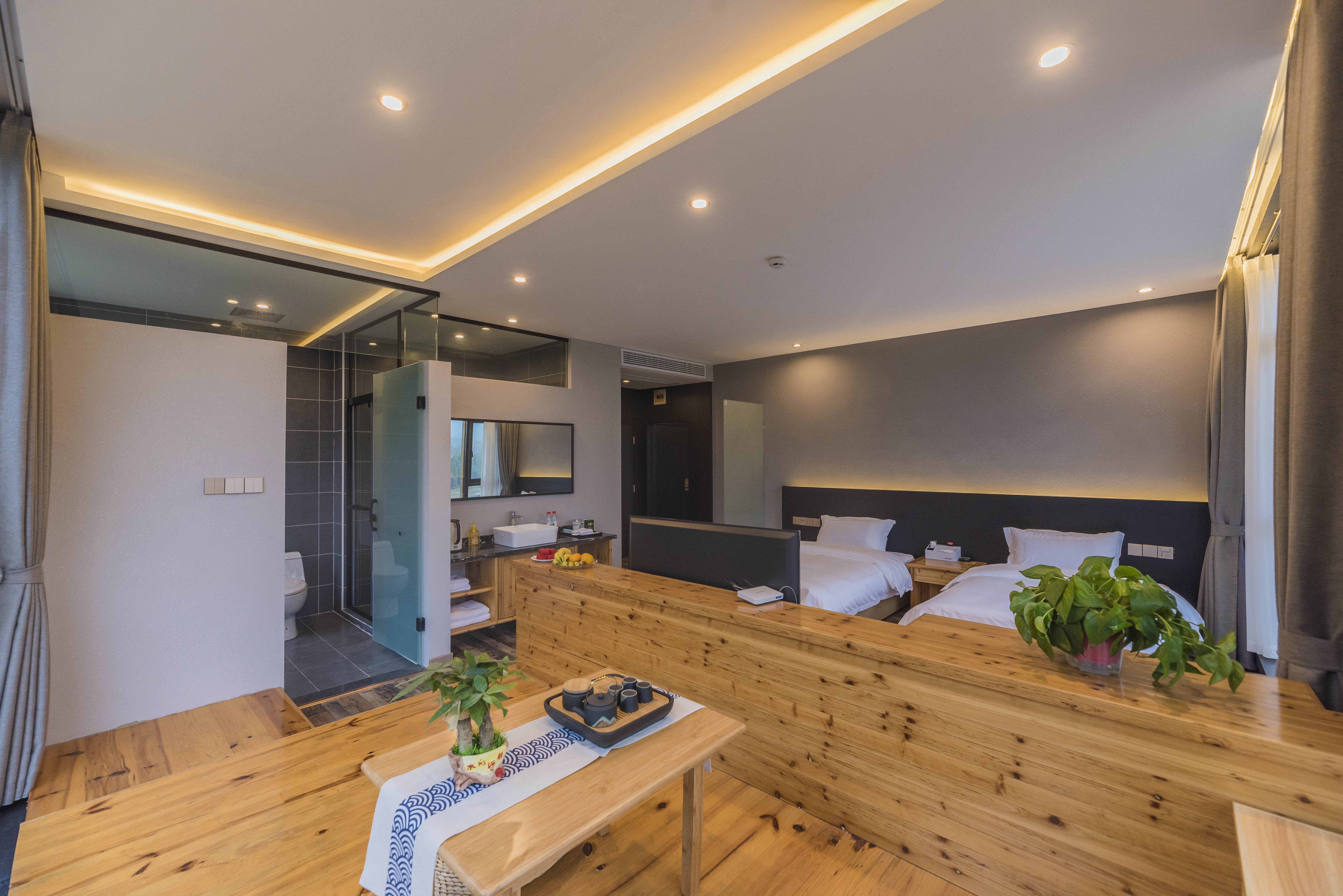 北烟·田园双床房（榻榻米茶台）