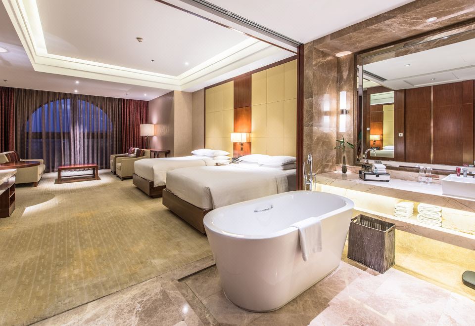 度假尊享双床房（独立办公+私享会客区+森林氧吧净化）