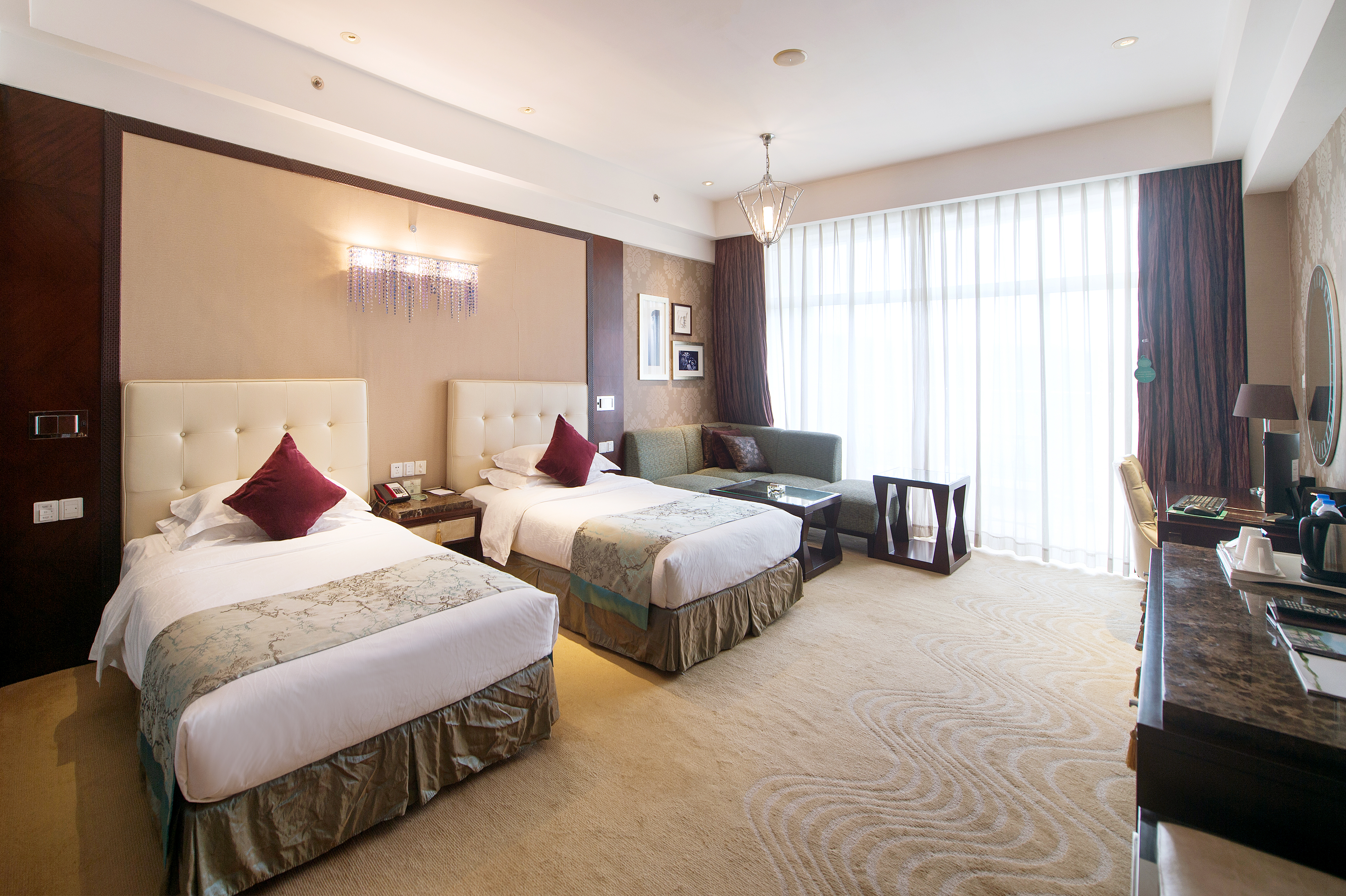 3号楼?果岭双床房【坐卧沙发+舒适睡眠+负氧离子】