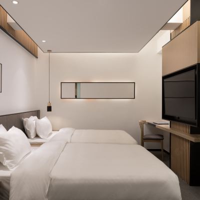 安悅『城景雙床房+靜謐舒適』 SFEEL設計師飯店（樂山大佛美食街店）優惠