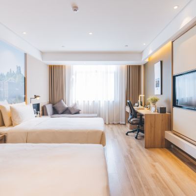 高級雙床房（慢回彈護頸記憶枕） 杭州西湖文化廣場亞朵飯店優惠