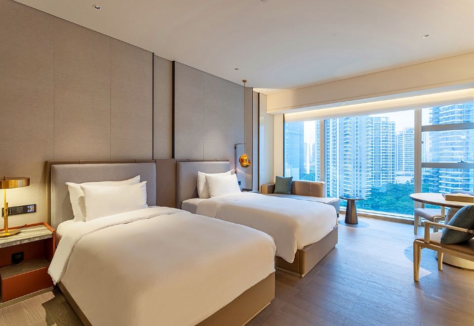 行政城景双床房（观鹭岛城际风光）