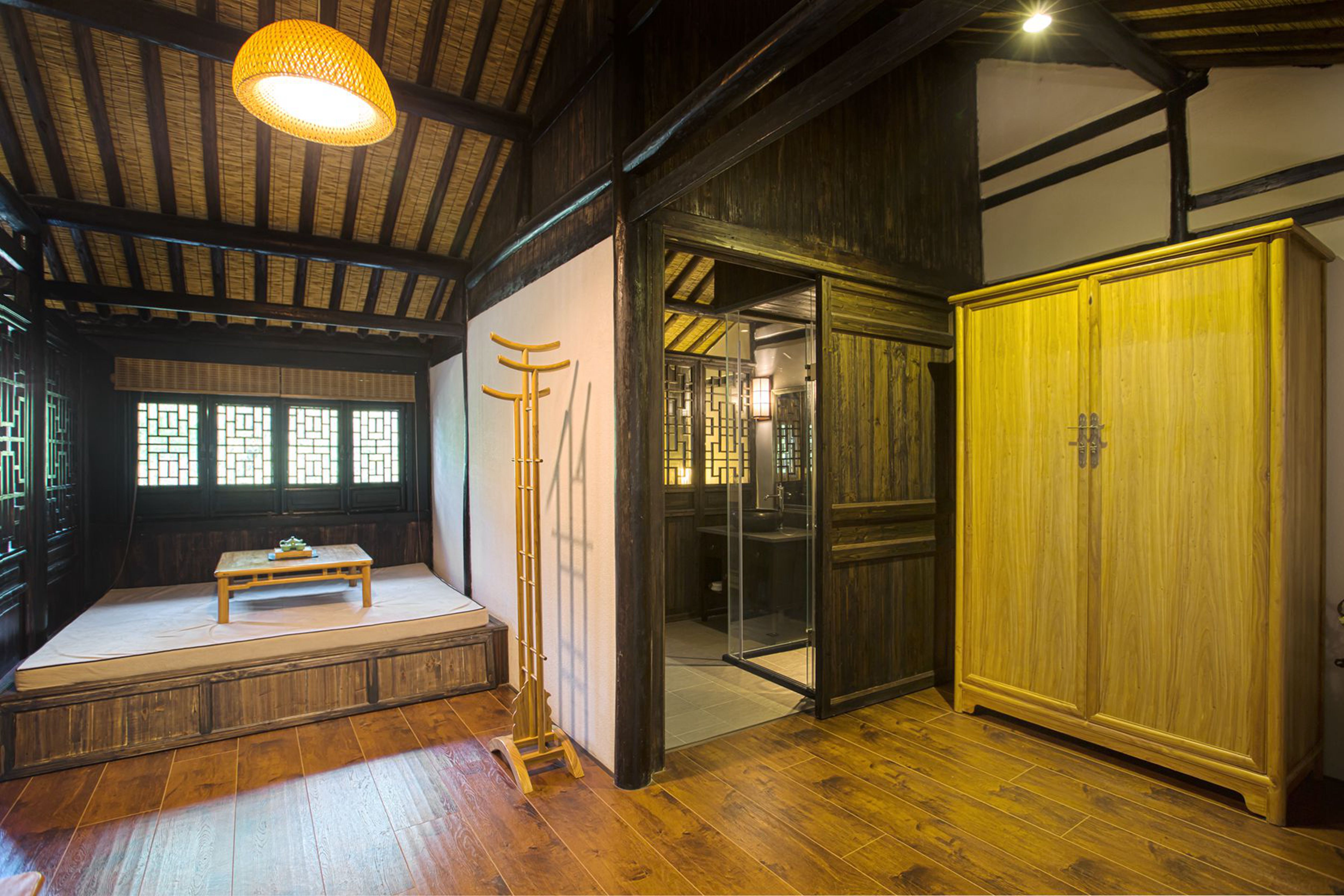 河景·一卧一厅复式套房（72号）（新中式雅致茶台+榻榻米）