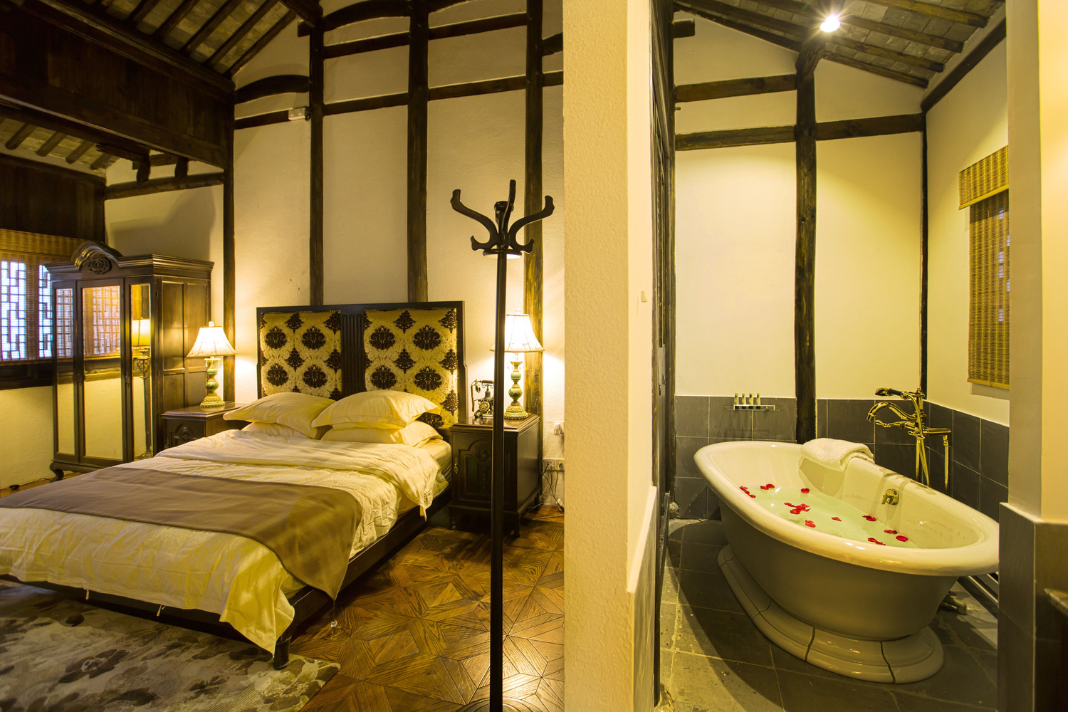 河景·一卧一厅套房（59号）（民国风浴缸+古雅家俱+超大会客厅）