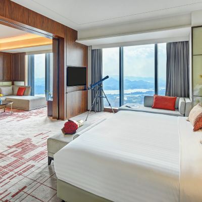 天際奢華套房|觀一城一江一湖 賞雲天一色 惠州佳兆業鉑爾曼飯店優惠