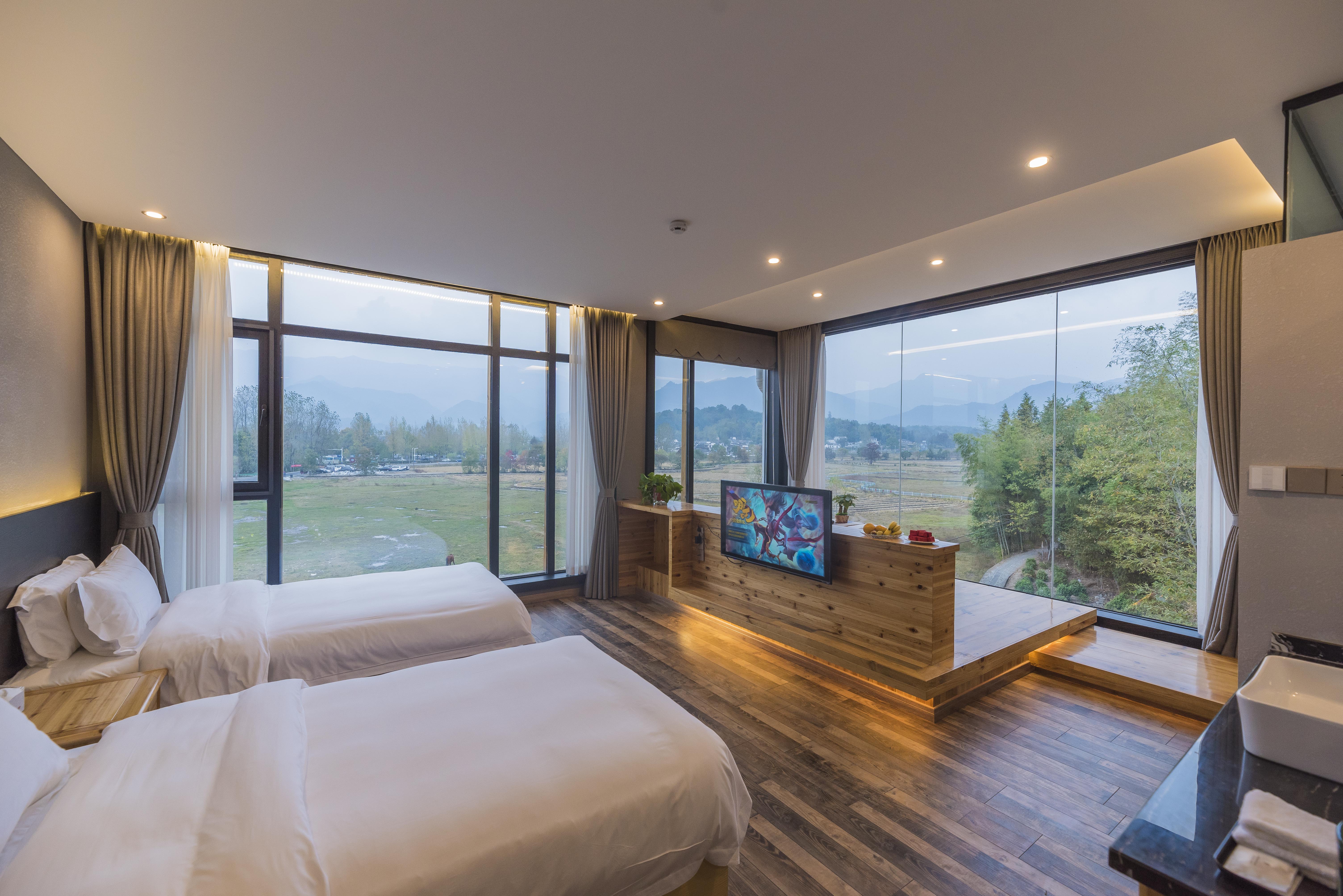 北烟·田园双床房（榻榻米茶台）