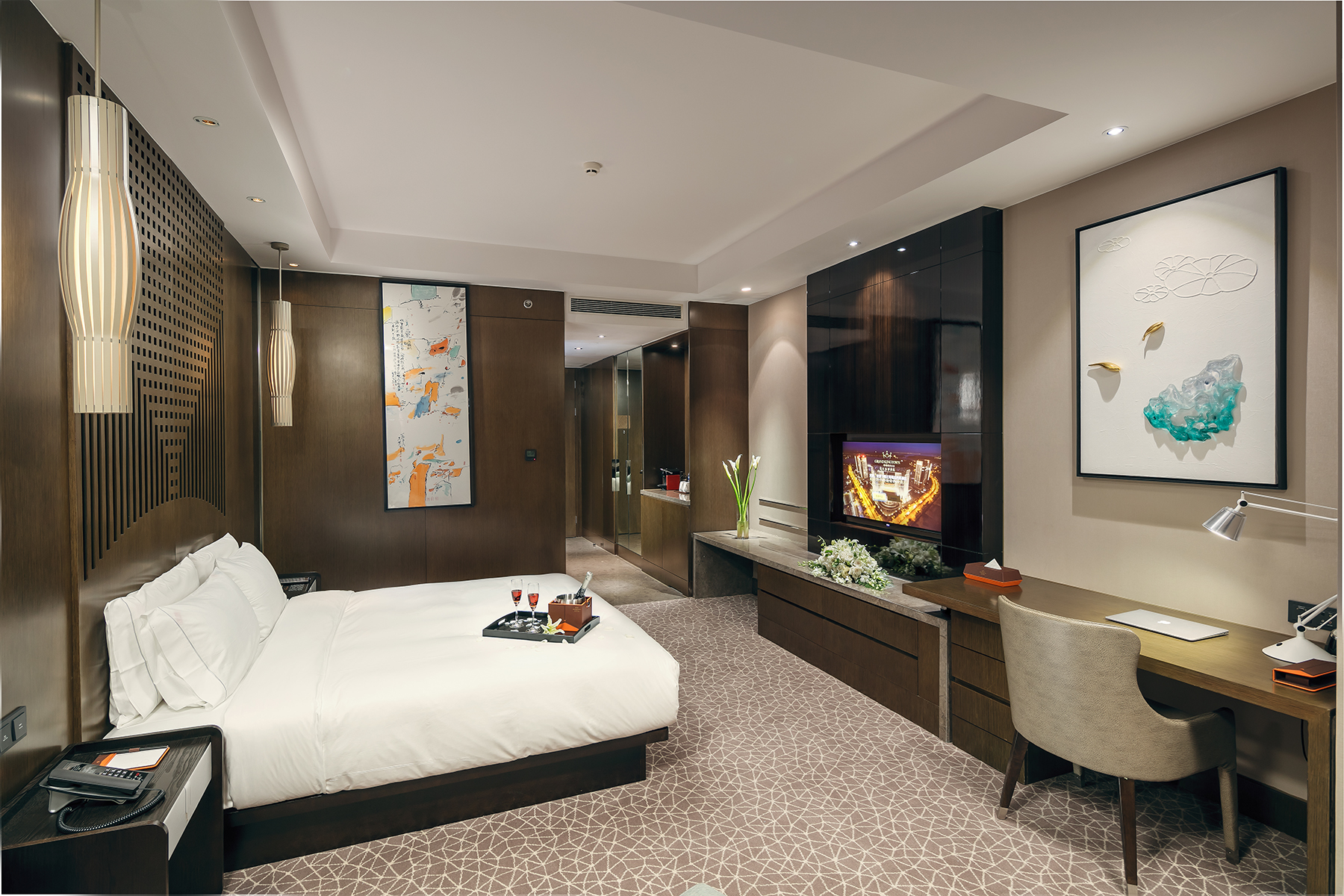 豪華低敏大床房（Acca Kappa洗護用品）智能馬桶