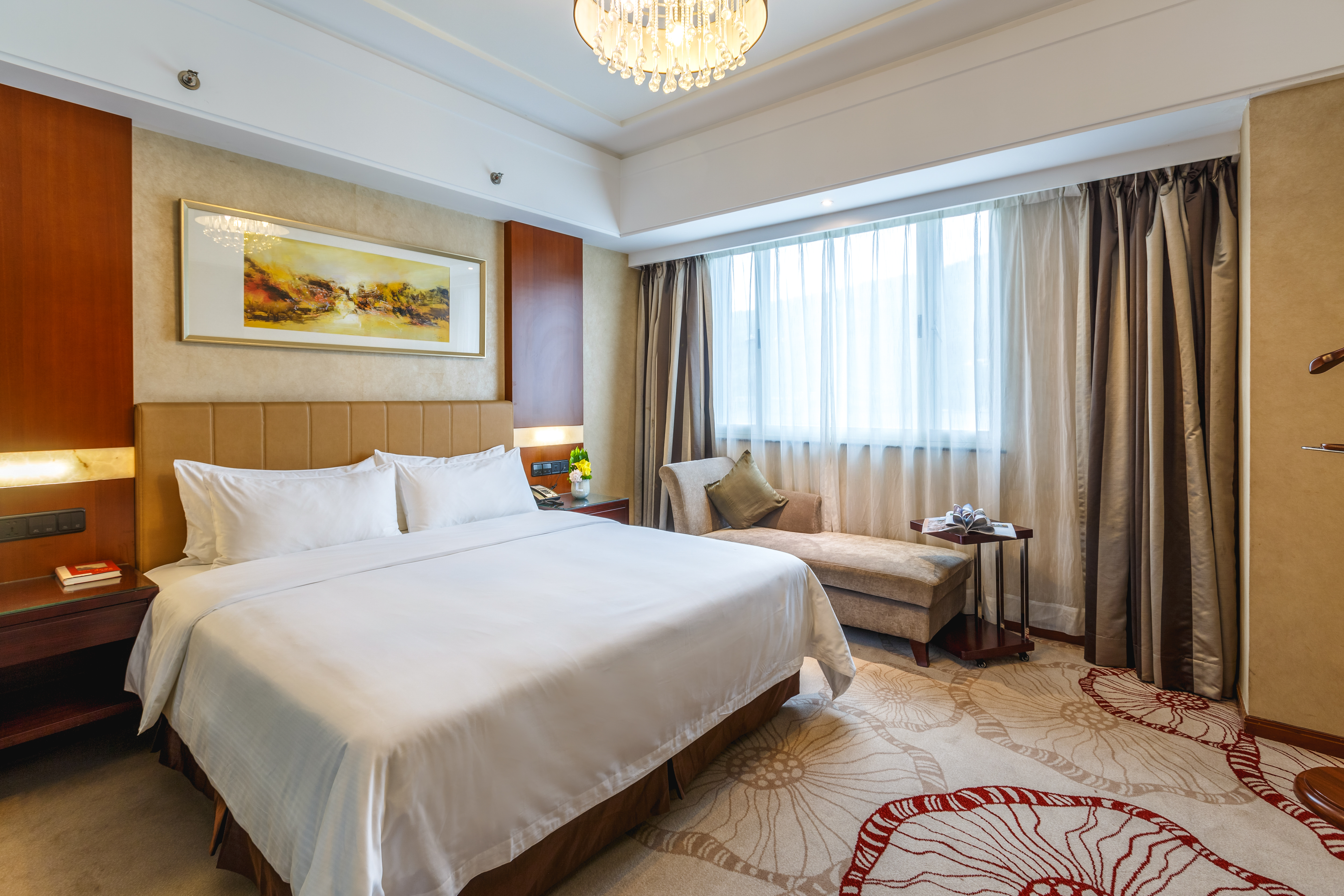 Excemon Ruian Sunshine Hotel高级大床房（舒适办公区+乾湿分离+美好睡眠）