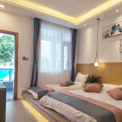 奢悅親子家庭房（乾濕分離+空調） 麗江水月花神·大水車設計師飯店優惠