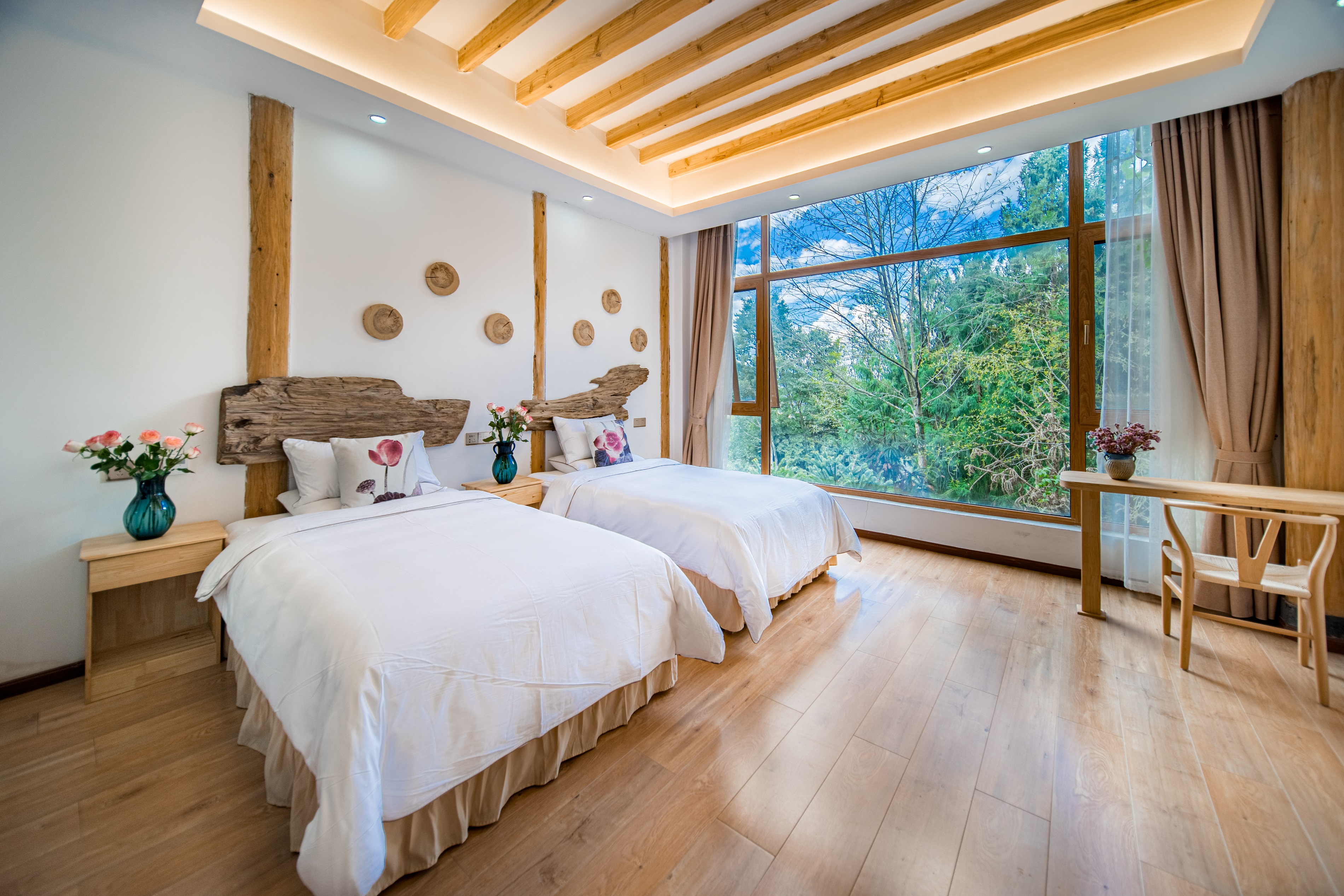 畔山·全景雙床房[智能馬桶]