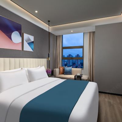 一房豪華套房（洗烘機+冰箱+廚房+微波爐+可投屏） 上海馨樂庭陸家嘴公寓酒店優惠