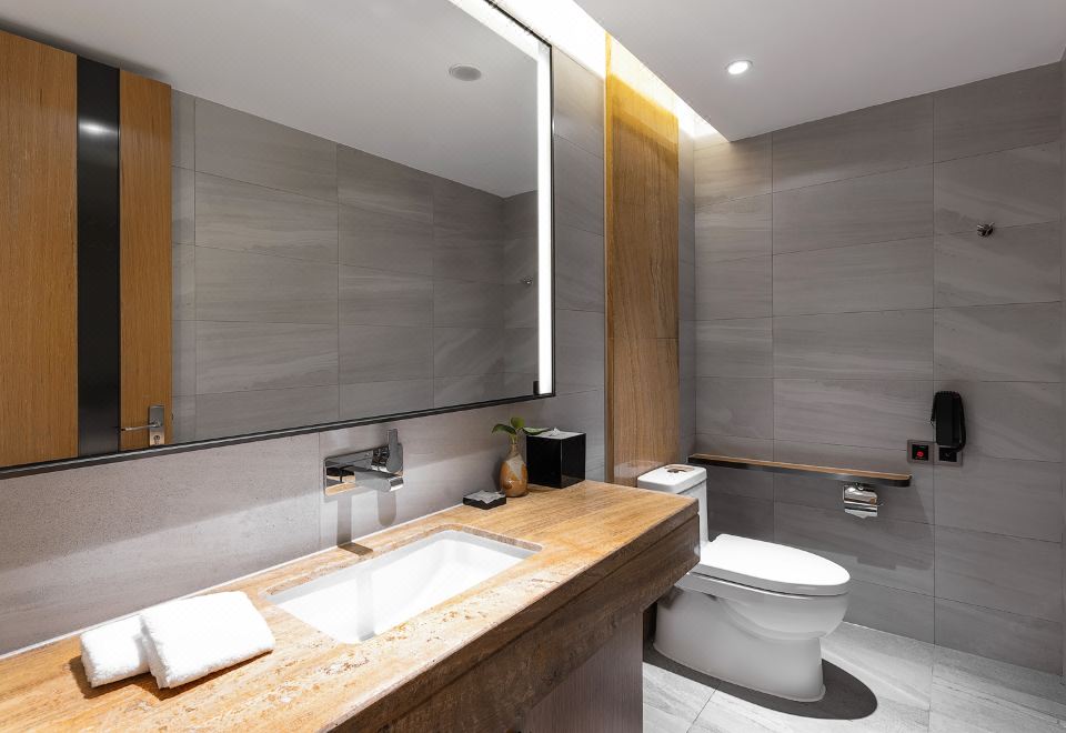 二居室家庭套房（一大一小床+私密空间）