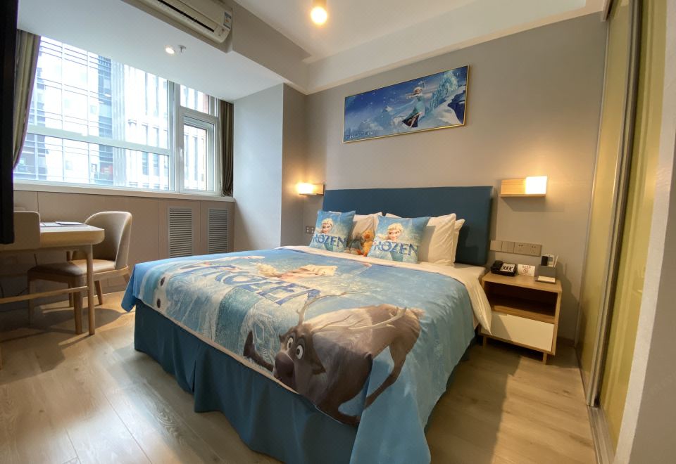 豪华双卧冰雪王国亲子房（可做饭+带浴缸）