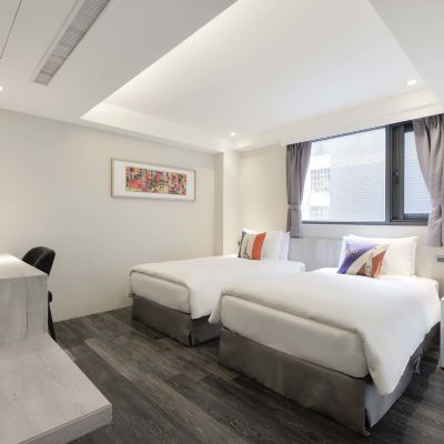 高級雙床房 臺中愛戀旅店優惠