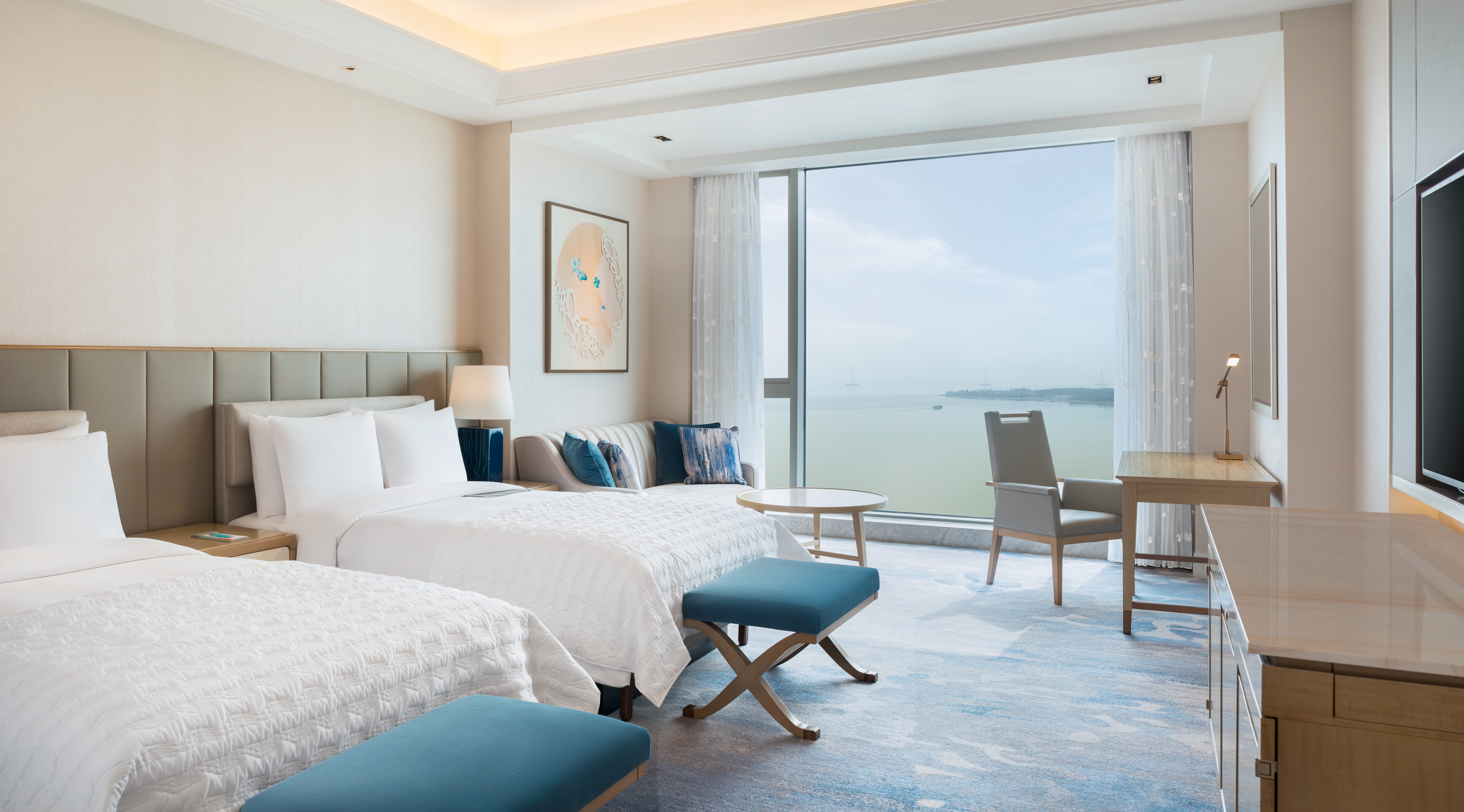 高空俱樂部180度全湖景雙床房