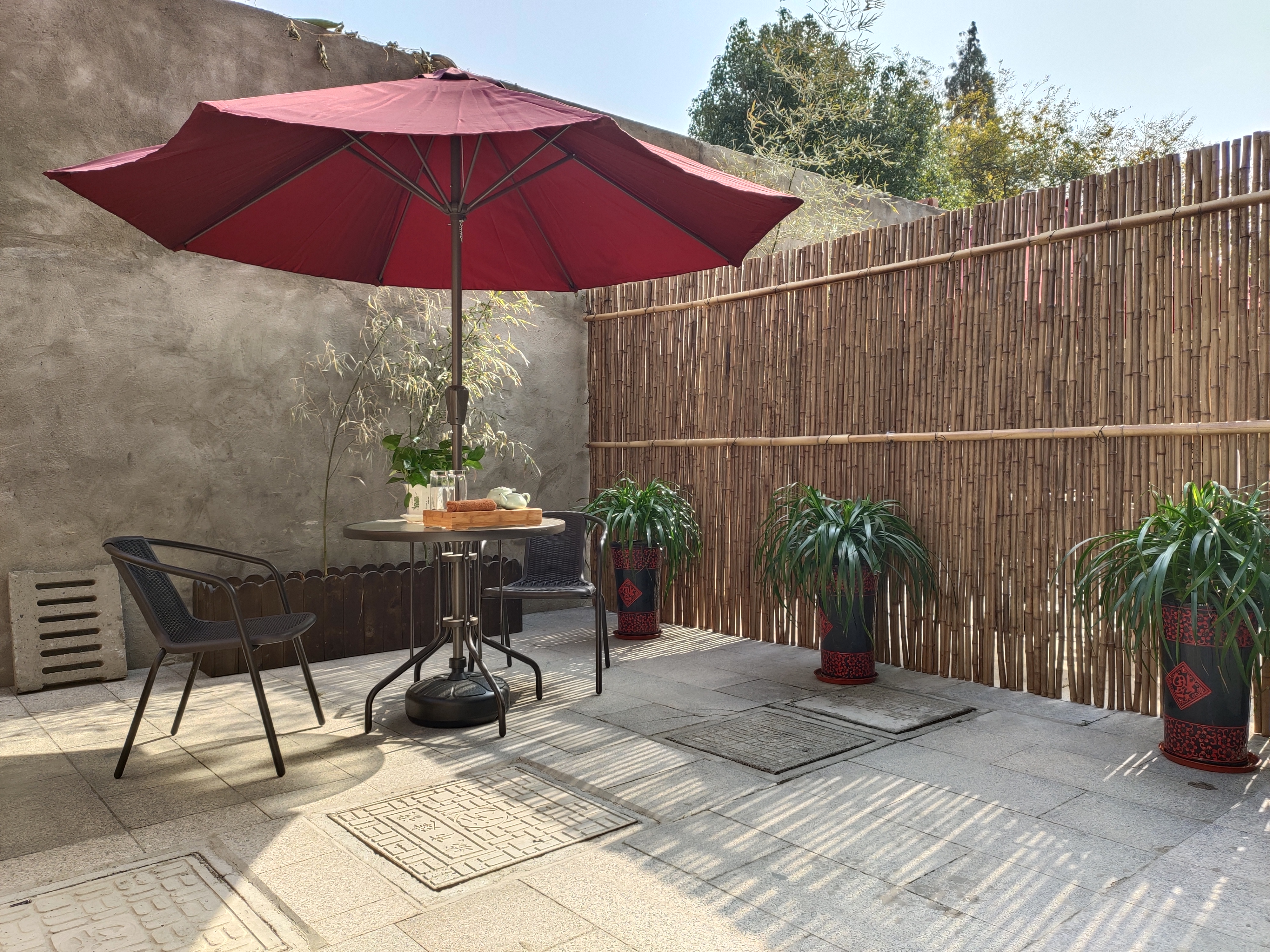 蜀井庭院大床房