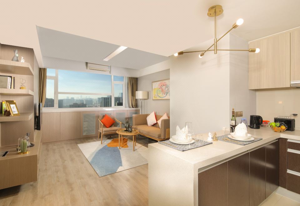 Sunshine City Tsuen Wan Hotel (Xi'an Hi-tech Dadu Dian Shop)Handpicked Executive Suite (Cooking Allowed + With Tub)