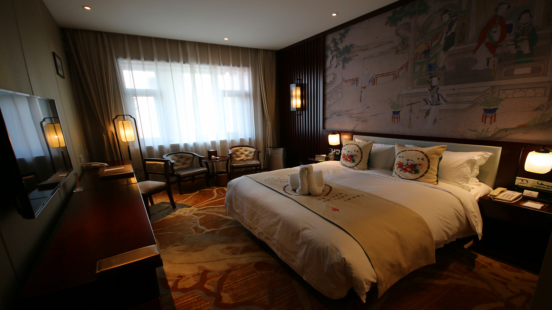 柳青古韵大床房丨园景