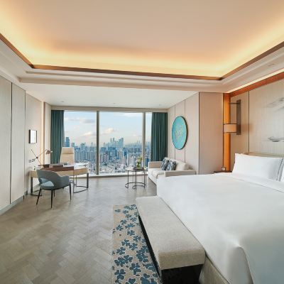 豪華城景大床房-南山日落景緻 深圳鵬瑞萊佛士酒店優惠