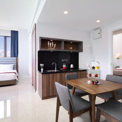 Suite Keluarga Dua Bilik Tidur Kupon Hompton by the Beach Penang (PenangFightCovid-19 Certified)