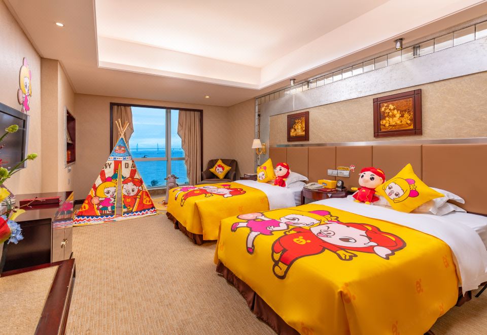 猪猪侠酷芽觅海景亲子双床房