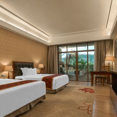 山景泡池雙床房-認證珍稀温泉水 龍門南崑山雲頂温泉度假村優惠