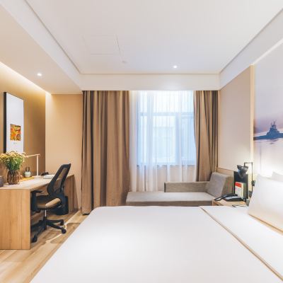 行政大床房（裸棉床品+記憶枕） 上海新國際博覽中心磁懸浮站亞朵飯店優惠