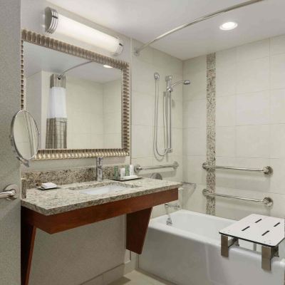 Mobility or Hearing Accessible Two Queen Room with Bathtub